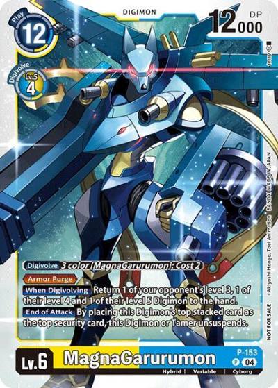 MagnaGarurumon Store Tournament 2024 Oct Dec Participation Pack P-153 P Digimon Promotion Cards Digimon card