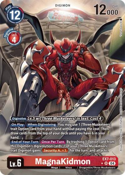 MagnaKidmon Alternate Art EX7-013 SR Digimon LIBERATOR Digimon card