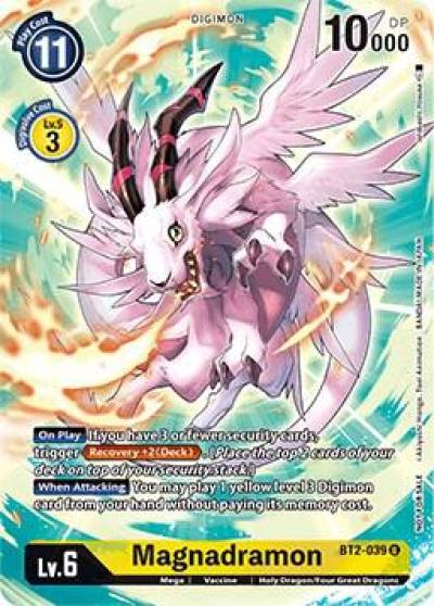 Magnadramon Across Time Pre Release BT2-039 U Release Special Booster 1.0 Digimon card