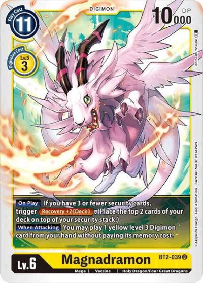 Magnadramon BT2-039 U Release Special Booster 1.0 Digimon card