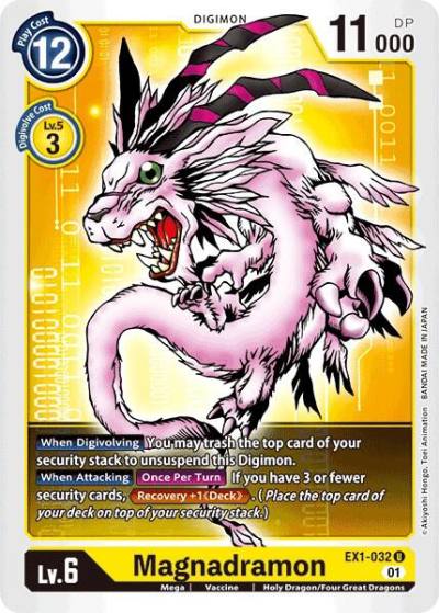 Magnadramon EX1-032 U Classic Collection Digimon card
