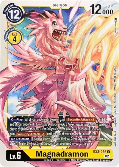 Magnadramon EX3-036 R Revision Pack Cards Digimon card