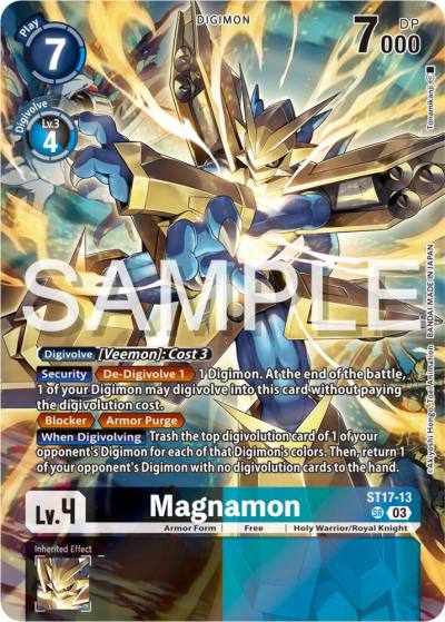 Magnamon ST17-13 SR Starter Deck 17: Double Typhoon Advanced Deck Set Digimon card