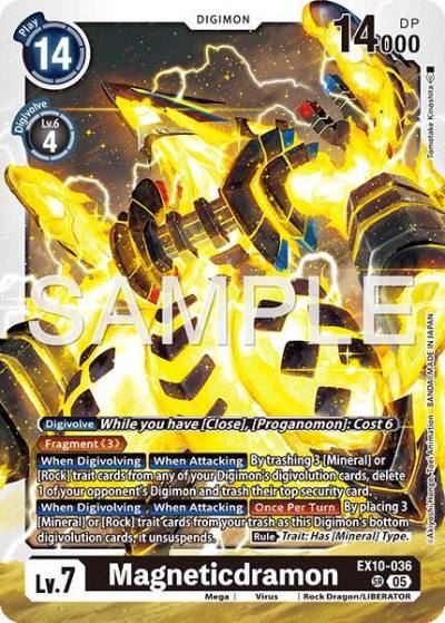 Magneticdramon EX10-036 SR Sinister Order Digimon card