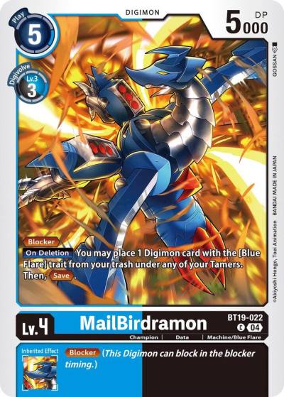 MailBirdramon BT19-022 C Release Special Booster 2.5 Digimon card