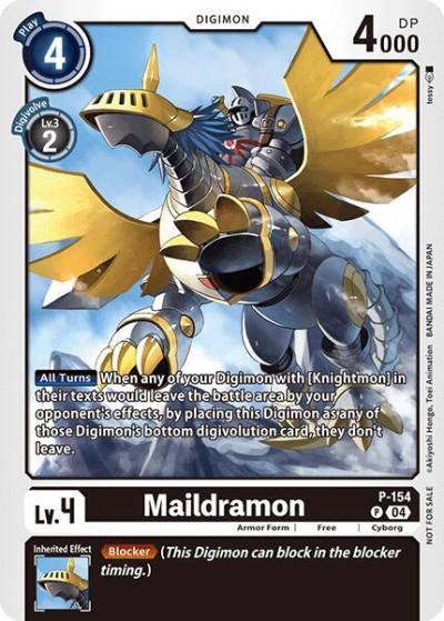 Maildramon Store Tournament 2024 Oct Dec Participation Pack P-154 P Digimon Promotion Cards Digimon card