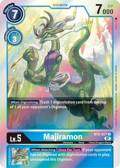 Majiramon BT6-027 R Double Diamond Digimon card