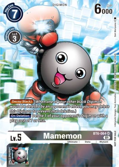 Mamemon 25th Special Memorial Pack BT6-064 SR Double Diamond Digimon card