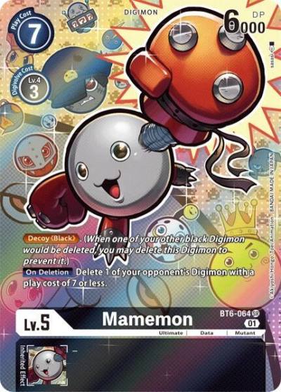 Mamemon Alternate Art BT6-064 SR Double Diamond Digimon card