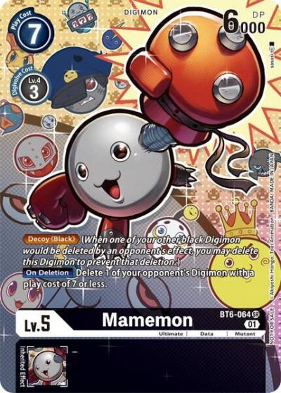 Mamemon Alternate Art BT6-064 SR Revision Pack Cards Digimon card