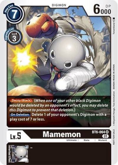 Mamemon BT6-064 SR Revision Pack Cards Digimon card