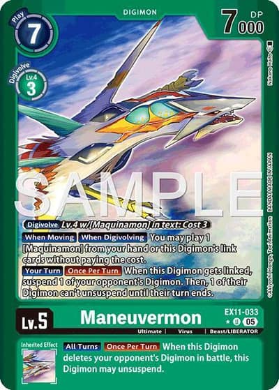 Maneuvermon (Limited Foil) EX11-033 U Dawn of Liberator Digimon card
