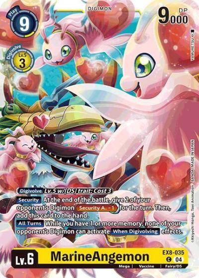 MarineAngemon EX8-035 C Chain of Liberation Digimon card