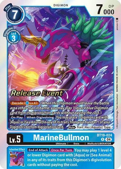 MarineBullmon BT19-024 R Release Special Booster 2.0 Celebration Event Cards Digimon card