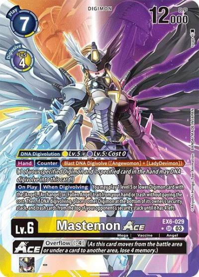 Mastemon ACE Alternate Art EX6-029 SR Infernal Ascension Digimon card