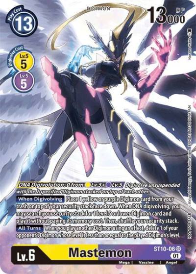 Mastemon Alternate Art ST10-06 SR Digital Hazard Digimon card