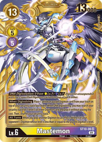 Mastemon Alternate Art ST10-06 SR Dimensional Phase Digimon card
