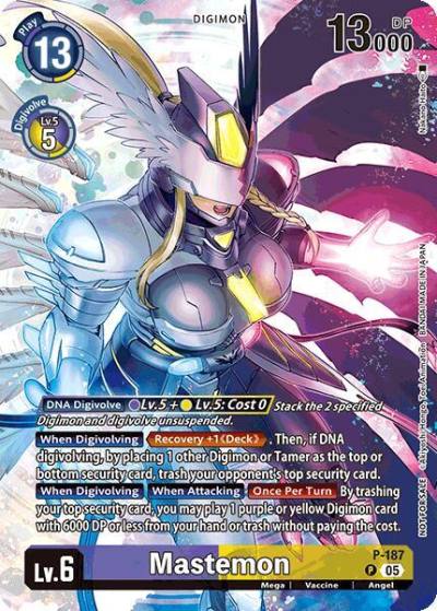 Mastemon BT 21 Illustration Celebration Pack P-187 P World Convergence Digimon card