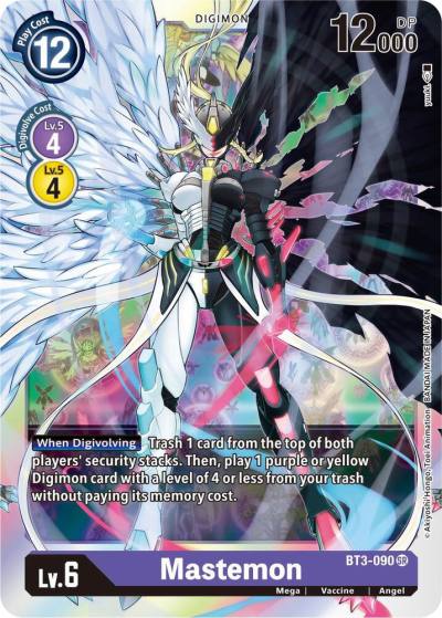 Mastemon BT3-090 SR Release Special Booster 1.5 Digimon card