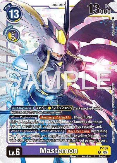 Mastemon Reprint P-187 P Advanced Booster Digimon Generation Digimon card