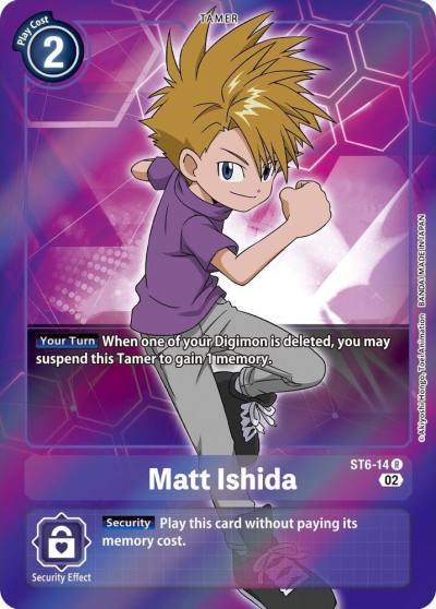 Matt Ishida Alternate Art ST6-14 R Starter Deck 13: Ragnaloardmon Digimon card