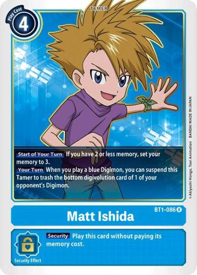 Matt Ishida BT1-086 R Release Special Booster 1.0 Digimon card