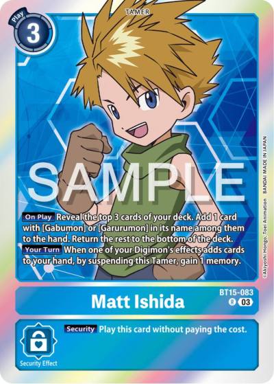 Matt Ishida BT15-083 R Exceed Apocalypse Digimon card