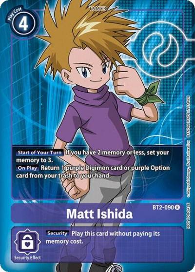 Matt Ishida Box Topper BT2-090 R Release Special Booster 1.0 Digimon card