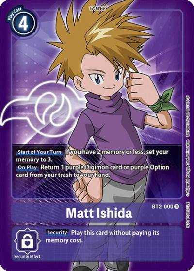Matt Ishida Official Tournament Pack Vol3 BT2-090 R Release Special Booster 1.0 Digimon card