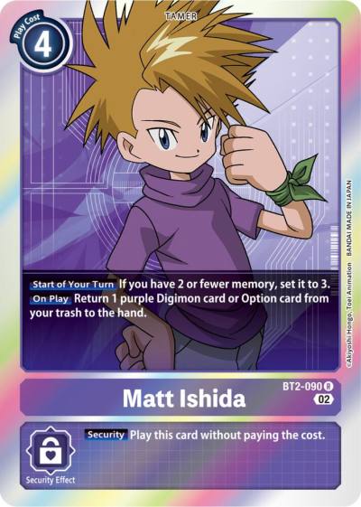 Matt Ishida Resurgence Booster Reprint BT2-090 R Resurgence Booster Digimon card