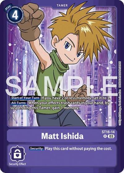 Matt Ishida ST16-14 R Limited Card Pack -Billion Bullet- Digimon card