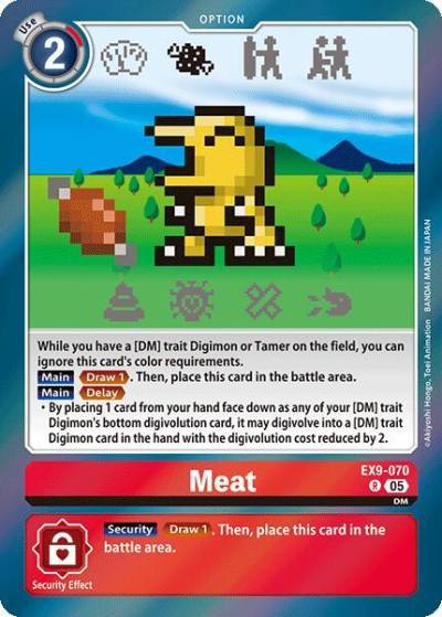 Meat EX9-070 R Versus Monsters Digimon card