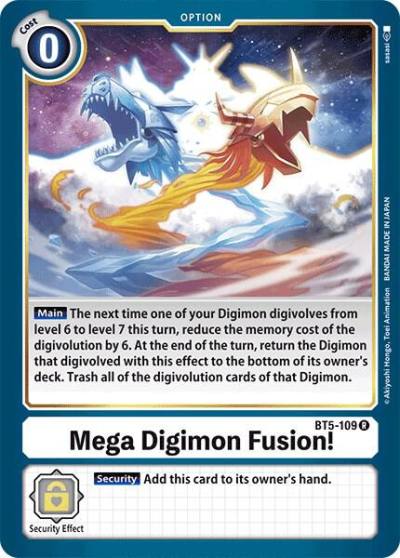Mega Digimon Fusion BT5-109 R Battle of Omni Digimon card