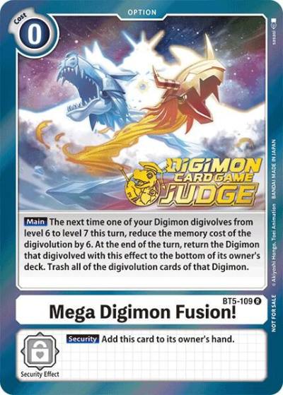 Mega Digimon Fusion Judge Pack 1 BT5-109 R Battle of Omni Digimon card