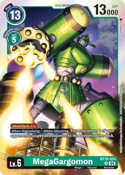 MegaGargomon BT19-054 R Release Special Booster 2.5 Digimon card