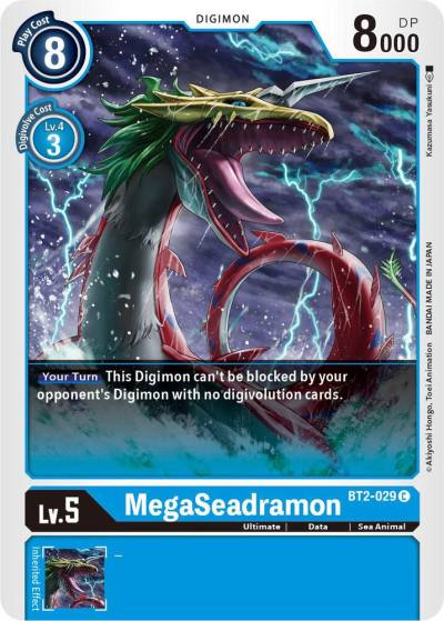 MegaSeadramon BT2-029 C Release Special Booster 1.5 Digimon card