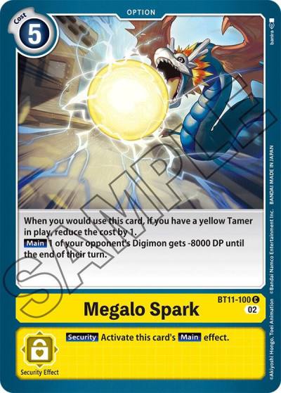 Megalo Spark Foil BT11-100 C Dimensional Phase Digimon card