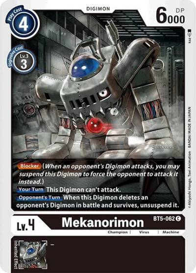 Mekanorimon BT5-062 C Battle of Omni Digimon card