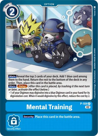 Mental Training Blast Ace Box Topper P-104 P Digimon Promotion Cards Digimon card