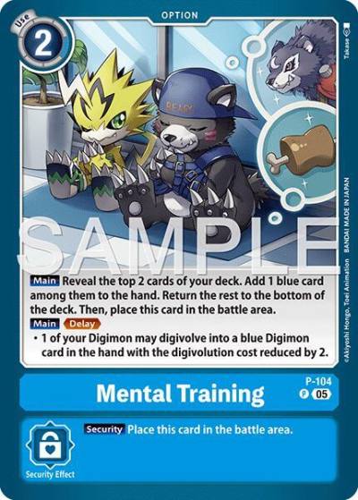Mental Training Reprint P-104 P Advanced Booster Digimon Generation Digimon card