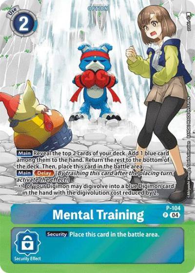 Mental Training Starter Deck 19 Exclusive P-104 P Digimon Promotion Cards Digimon card