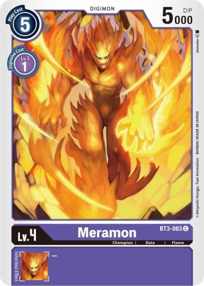 Meramon BT3-083 C Release Special Booster 1.5 Digimon card