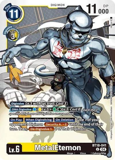MetalEtemon BT18-041 U Release Special Booster 2.0 Digimon card