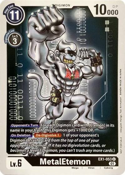 MetalEtemon EX1-053 U Revision Pack Cards Digimon card