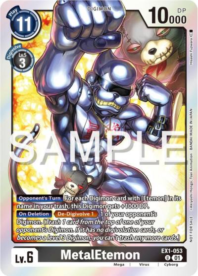 MetalEtemon Official Tournament Pack Vol12 EX1-053 U Classic Collection Digimon card
