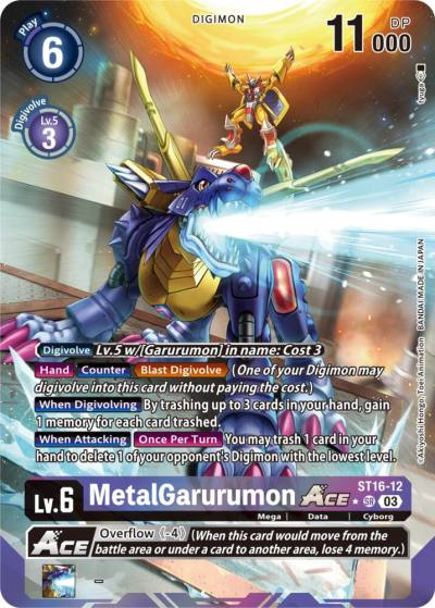 MetalGarurumon ACE Alternate Art ST16-12 SR Starter Deck 16: Wolf of Friendship Digimon card