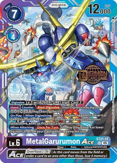 MetalGarurumon ACE ST21-11 SR Starter Deck 21: Hero of Hope Release Event Cards Digimon card
