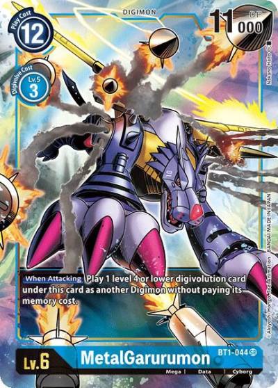MetalGarurumon Alternate Art BT1-044 SR Release Special Booster 1.0 Digimon card