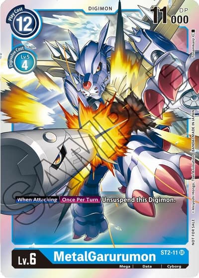 MetalGarurumon - ST2-11 (Event Pack 1) ST2-11 SR Starter Deck 02: Cocytus Blue Digimon card
