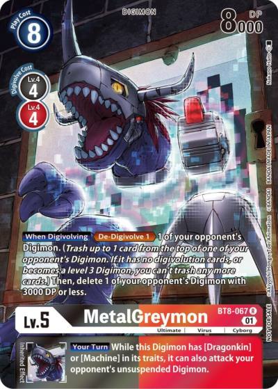 MetalGreymon 25th Special Memorial Pack BT8-067 R New Awakening Digimon card